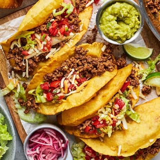 2Crunchy tacos Ground beef