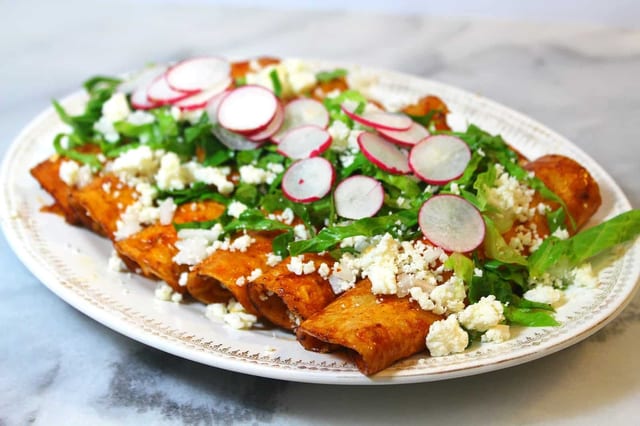 Enchiladas Rojas.