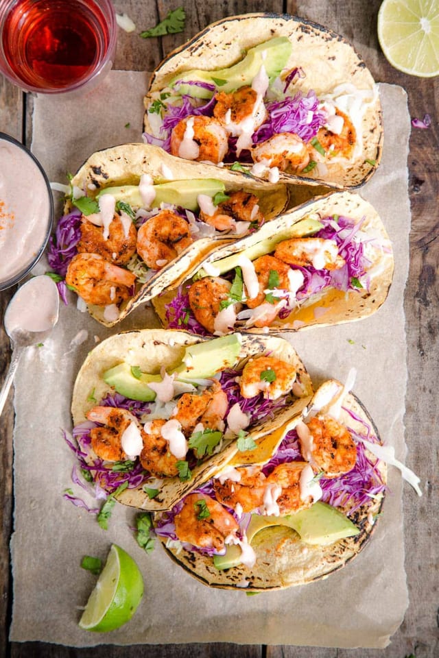 Shrimp Tacos.